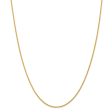 1.5mm, 14k Yellow Gold, Solid Parisian Wheat Chain Necklace Online now