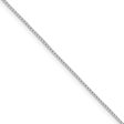 0.7mm Sterling Silver Solid Diamond Cut Mirror Box Chain Necklace Cheap