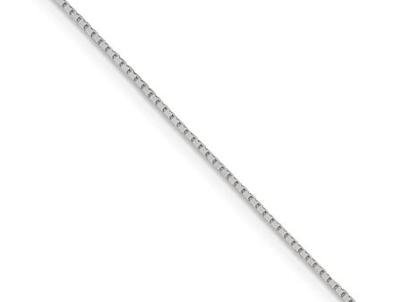 0.7mm Sterling Silver Solid Diamond Cut Mirror Box Chain Necklace Cheap