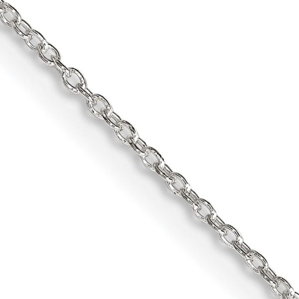 1.3mm, Sterling Silver Solid Cable Chain Necklace Online Hot Sale