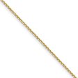 1.4mm, 14k Yellow Gold, Diamond Cut Solid Cable Chain Necklace Fashion