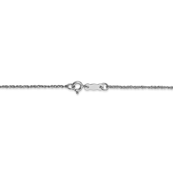 1.1mm, 14k White Gold, Ropa Chain Necklace Online now