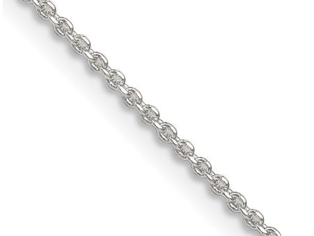 1.4mm Sterling Silver Solid Diamond Cut Cable Chain Necklace Online Hot Sale