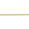 2.2mm, 14k Yellow Gold, Solid Beveled Curb Chain Bracelet For Discount