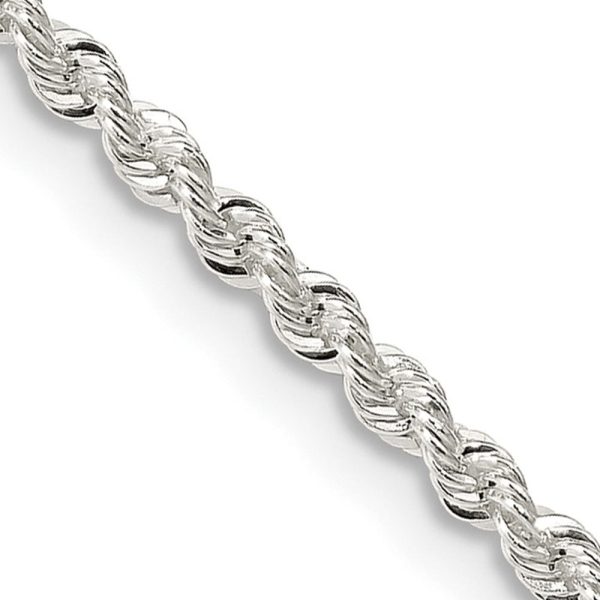 2.25mm Sterling Silver Classic Solid Rope Chain Necklace Online Hot Sale