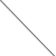 1mm, 14k White Gold, Solid Diamond Cut Spiga Chain Necklace Fashion