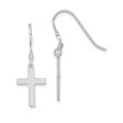 15mm Polished Cross Dangle Earrings in Sterling Silver Fashion