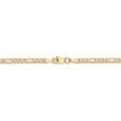 2.75mm 14k Yellow Gold Solid Flat Figaro Chain Necklace Online