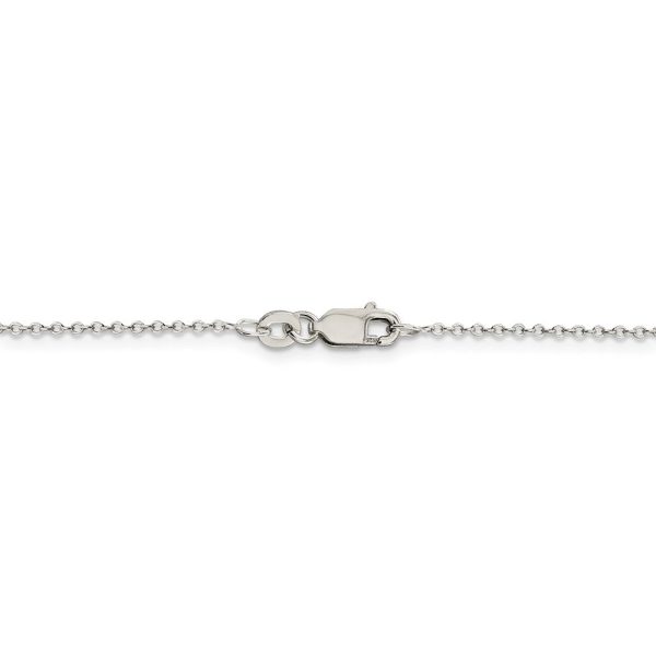 1mm Sterling Silver, Solid Cable Chain Necklace on Sale