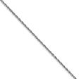 0.95mm, 14k White Gold, Cable Rope Chain Necklace For Discount