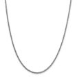 2.3mm, 14k White Gold Hollow Wheat Chain Necklace Online now