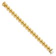 14k Yellow Gold 12mm Polished San Marco Chain Bracelet Online now