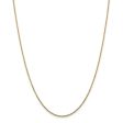 1.45mm, 14k Yellow Gold, Diamond Cut Solid Cable Chain Necklace Online Hot Sale