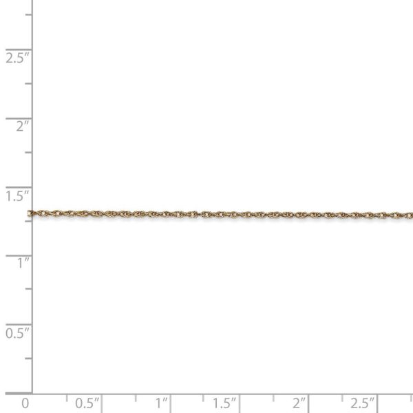 0.95mm, 14k Yellow Gold, Cable Rope Chain Necklace Cheap