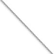 1.4mm, 14k White Gold, Diamond Cut Solid Cable Chain Necklace Online Sale