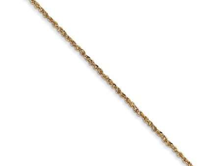 1.1mm, 14k Yellow Gold, Ropa Chain Necklace Fashion