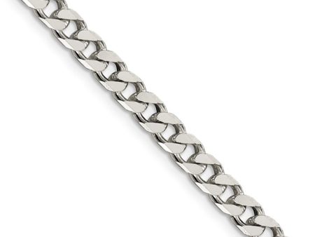 5mm Sterling Silver Solid Curb Chain Necklace Fashion