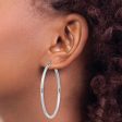 2.5mm, Sterling Silver, Classic Round Hoop Earrings - 52mm (2 Inch) Online