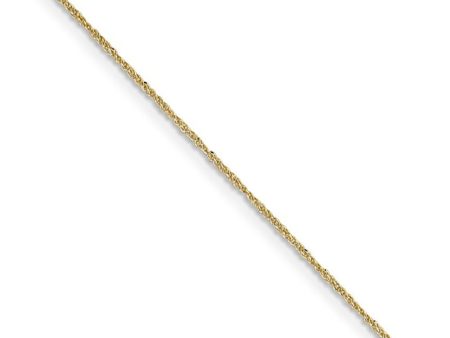 0.7mm, 14k Yellow Gold, Ropa Chain Necklace on Sale