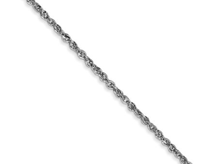 1.7mm, 14k White Gold, Ropa Chain Necklace For Cheap