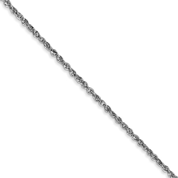 1.7mm, 14k White Gold, Ropa Chain Necklace For Cheap