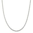 2.5mm, Sterling Silver, Solid Byzantine Chain Necklace on Sale