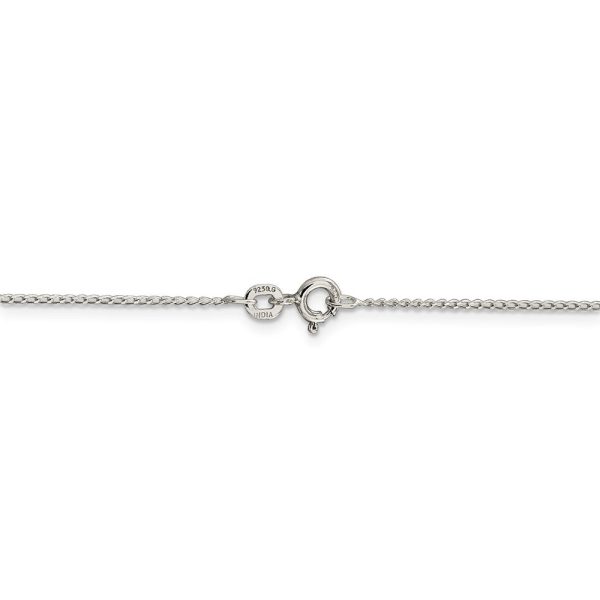 1mm, Sterling Silver Solid Open Curb Chain Necklace Sale