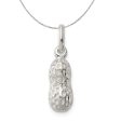 Sterling Silver 3D Peanut Charm Necklace Online now