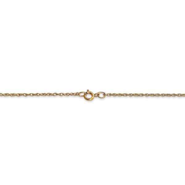 0.95mm, 14k Yellow Gold, Cable Rope Chain Necklace Cheap