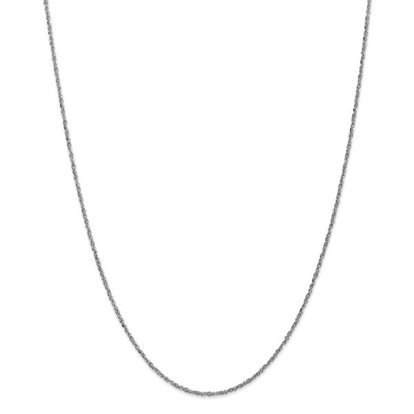 1.7mm, 14k White Gold, Ropa Chain Necklace For Cheap