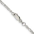 2.25mm Sterling Silver, Solid Figaro Chain Necklace Sale