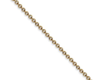 1.6mm, 14k Yellow Gold Solid Link Cable Chain Necklace Sale