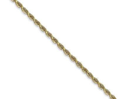 2mm 10k Yellow Gold D C Quadruple Rope Chain Necklace Discount