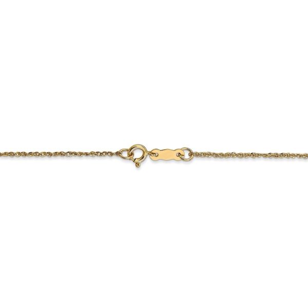 1.1mm, 14k Yellow Gold, Ropa Chain Necklace Fashion