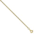 1.1mm, 10k Yellow Gold, Singapore Chain Anklet or Bracelet Fashion