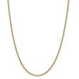 2.4mm 14k Yellow Gold Hollow Anchor Chain Necklace Online now