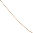 1.15mm 14k Rose Gold Solid Cable Rope Chain Necklace For Discount