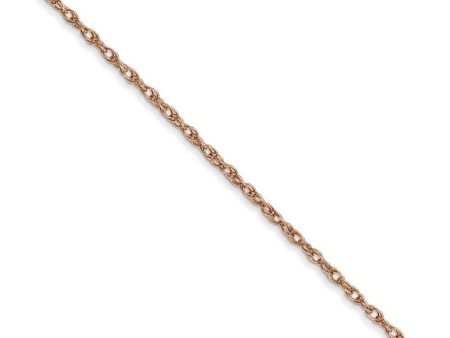 1.15mm, 14k Rose Gold, Cable Rope Chain Necklace Discount