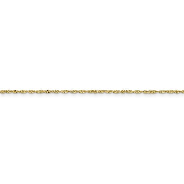 1.1mm, 10k Yellow Gold, Singapore Chain Anklet or Bracelet Fashion