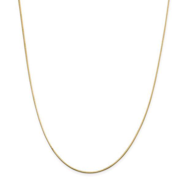 1.4mm, 14 Karat Yellow Gold, Octagonal Snake Chain - 16 inch Online Hot Sale