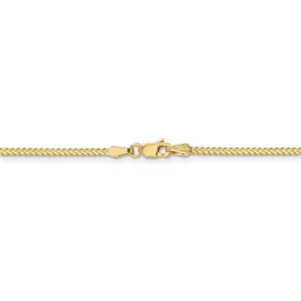 1.3mm 10k Yellow Gold Solid Franco Chain Necklace Online