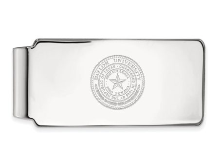 Sterling Silver Baylor U Crest Money Clip Online Sale