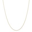 0.95mm, 14k Yellow Gold, Cable Rope Chain Necklace Cheap