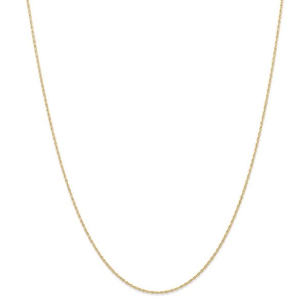 0.95mm, 14k Yellow Gold, Cable Rope Chain Necklace Cheap