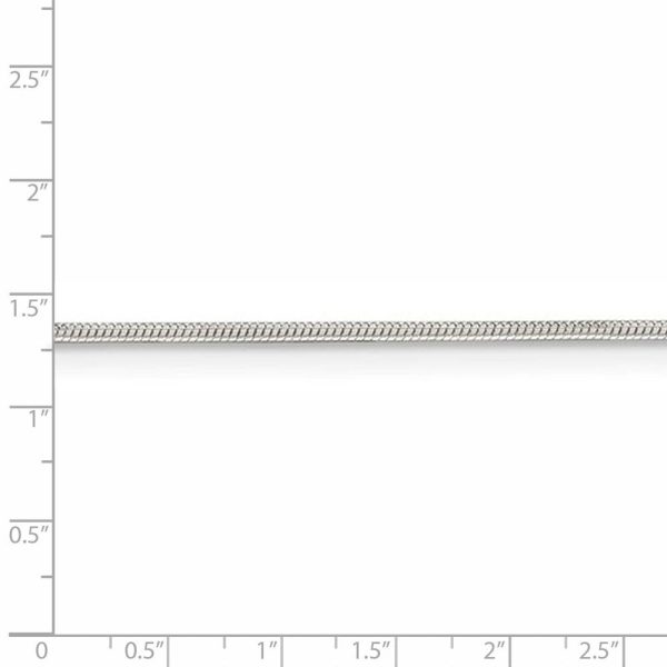 1mm Sterling Silver, Round Solid Snake Chain Necklace Discount