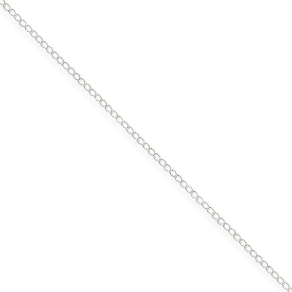 1mm Sterling Silver Curb Chain Necklace Online Sale