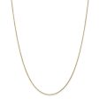 0.95mm, 14k Yellow Gold, Diamond Cut Cable Chain Necklace For Discount