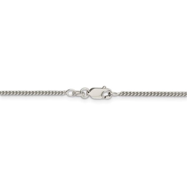 1.75mm Sterling Silver, Solid Curb Chain Necklace Online now