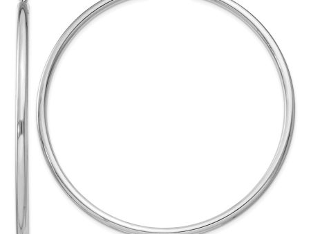 2.5mm Sterling Silver, X-Large Round Hoop Earrings, 60mm (2 3 8 In) Online