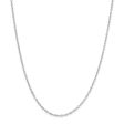 2.25mm, Sterling Silver, Solid Oval Cable Chain Necklace on Sale